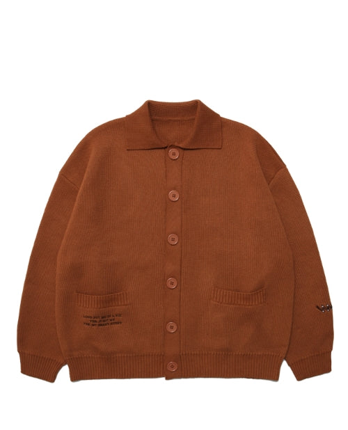 ダブルユーブイプロジェクト(WV PROJECT) THEBELL KNIT CARDIGAN CAMEL SYOT7199