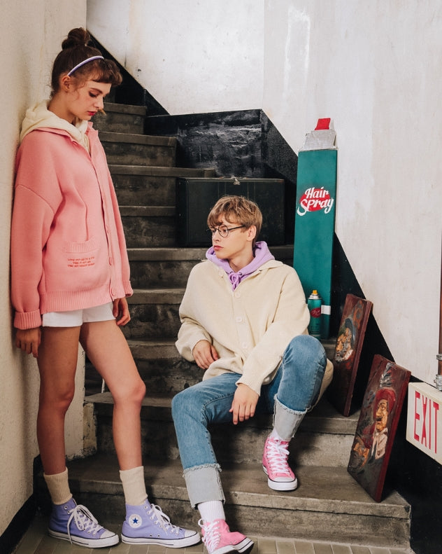 ダブルユーブイプロジェクト(WV PROJECT) THEBELL KNIT CARDIGAN CREAM SYOT7199