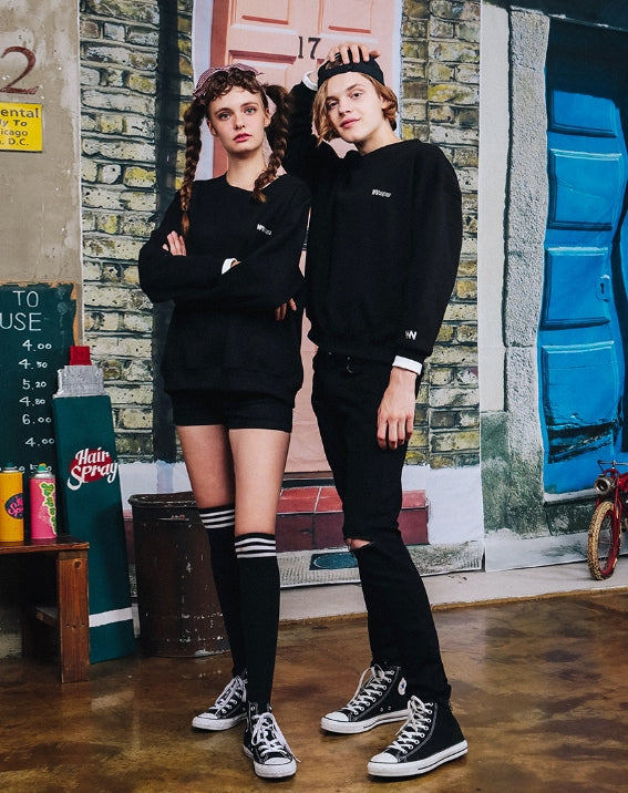 ダブルユーブイプロジェクト(WV PROJECT) MINERY SWEATSHIRT BLACK MJMT7192