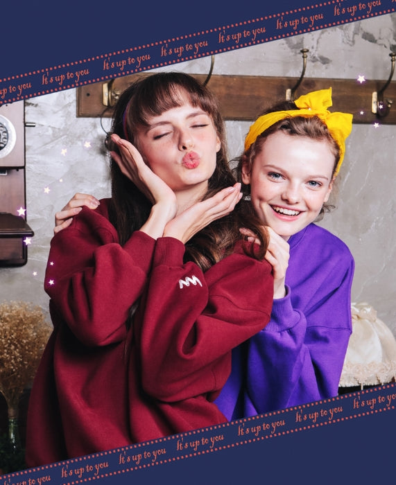 ダブルユーブイプロジェクト(WV PROJECT) BLOOMING SWEATSHIRT DARK WINE JJMT7204