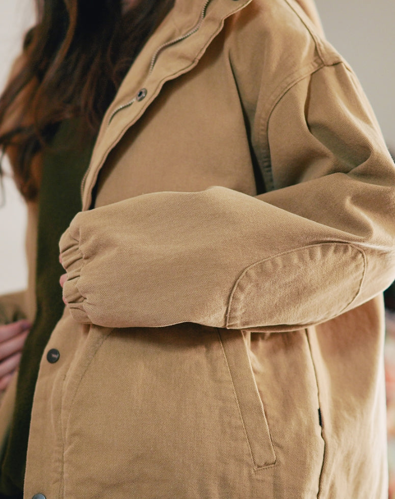 ダブルユーブイプロジェクト(WV PROJECT) TWOLL Hood jacket Beige JSOT7334