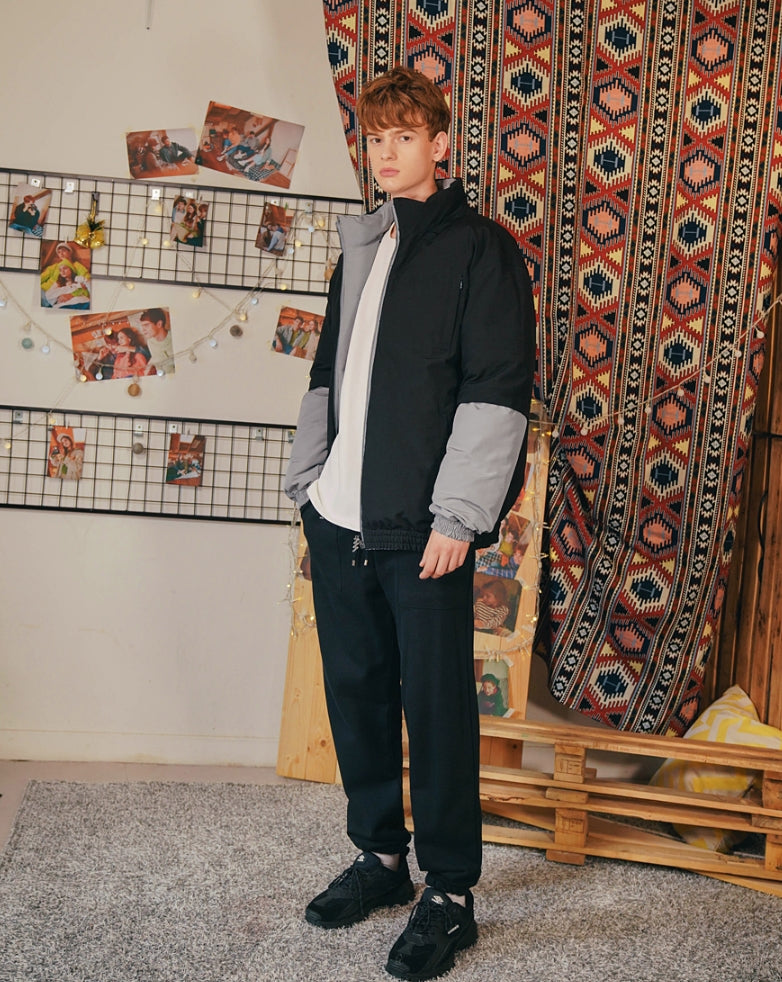 ダブルユーブイプロジェクト(WV PROJECT) Halfcut Reversible Goosedown Parka GRAY/BLACK JJOT7312