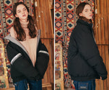 ダブルユーブイプロジェクト(WV PROJECT) Halfcut Reversible Goosedown Parka GRAY/BLACK JJOT7312