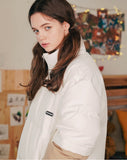 ダブルユーブイプロジェクト(WV PROJECT) Halfcut Reversible Goosedown Parka WHITE/BEIGE JJOT7312
