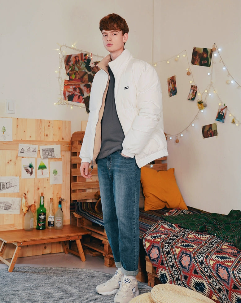 ダブルユーブイプロジェクト(WV PROJECT) Halfcut Reversible Goosedown Parka WHITE/BEIGE JJOT7312