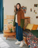 ダブルユーブイプロジェクト(WV PROJECT) Halfcut Reversible Goosedown Parka KHAKI/BROWN JJOT7312
