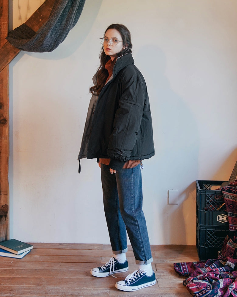 ダブルユーブイプロジェクト(WV PROJECT) Anna Reversible Goosedown Parka BLACK MJOT7293