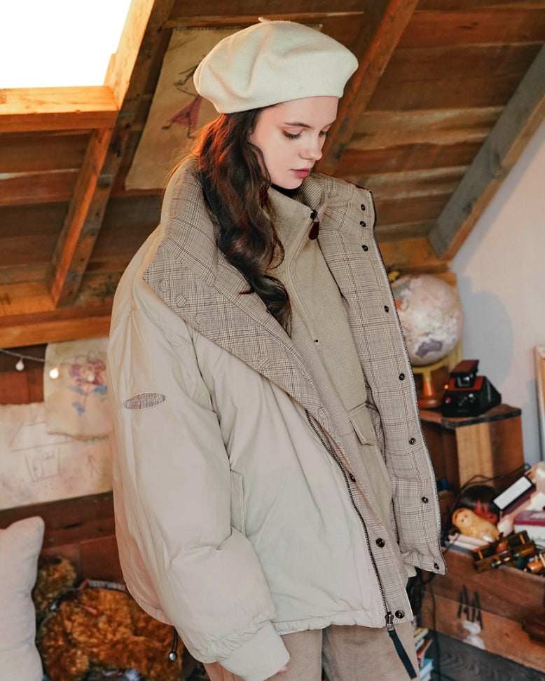 ダブルユーブイプロジェクト(WV PROJECT) Anna Reversible Goosedown Parka BEIGE MJOT7293