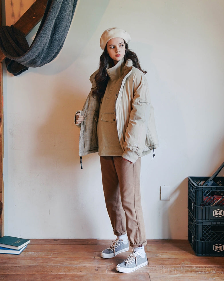 ダブルユーブイプロジェクト(WV PROJECT) Anna Reversible Goosedown Parka BEIGE MJOT7293