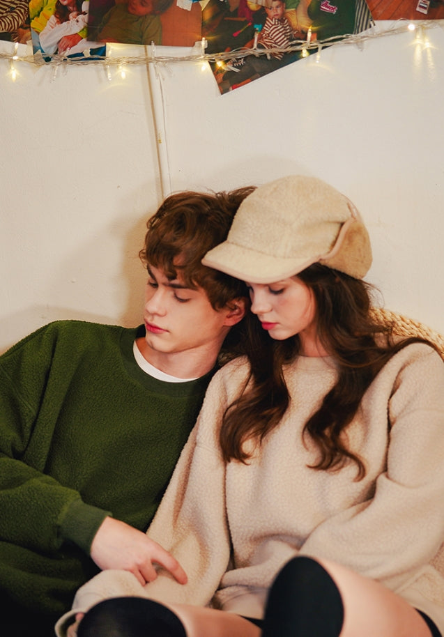 ダブルユーブイプロジェクト(WV PROJECT) BEN Boucle sweatshirts BEIGE KHMT7336