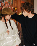 ダブルユーブイプロジェクト(WV PROJECT) BEN Boucle sweatshirts BLACK KHMT7336