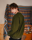 ダブルユーブイプロジェクト(WV PROJECT) BEN Boucle sweatshirts KHAKI KHMT7336