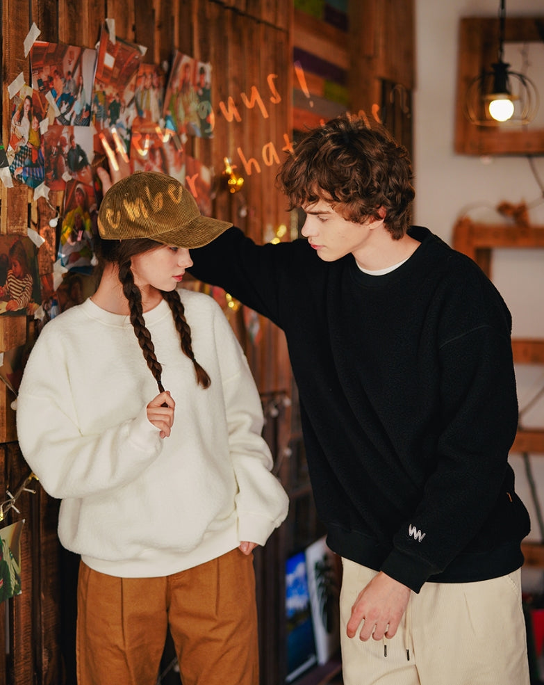 ダブルユーブイプロジェクト(WV PROJECT) BEN Boucle sweatshirts IVORY KHMT7336