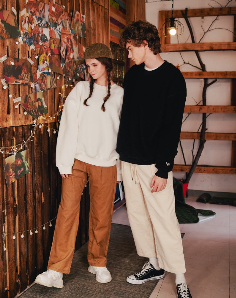 ダブルユーブイプロジェクト(WV PROJECT) BEN Boucle sweatshirts IVORY KHMT7336