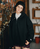 ダブルユーブイプロジェクト(WV PROJECT) FUNNY BOUNCLE HOOD ZIP-UP BLACK SYHD7340