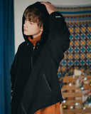 ダブルユーブイプロジェクト(WV PROJECT) FUNNY BOUNCLE HOOD ZIP-UP BLACK SYHD7340
