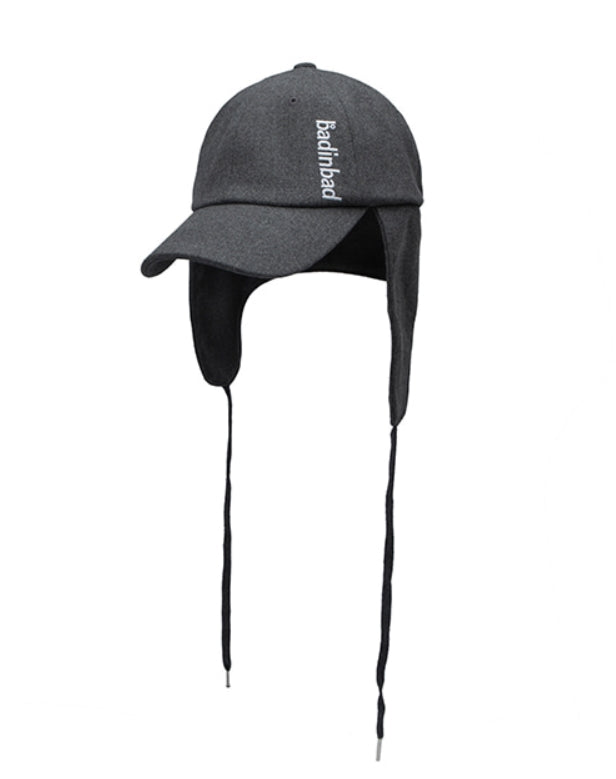 ベドインベド(BADINBAD) BIB STRING TROOPER HAT_CHARCOAL