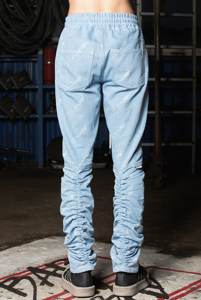 ベドインベド(BADINBAD) Drape washing pants_Blue