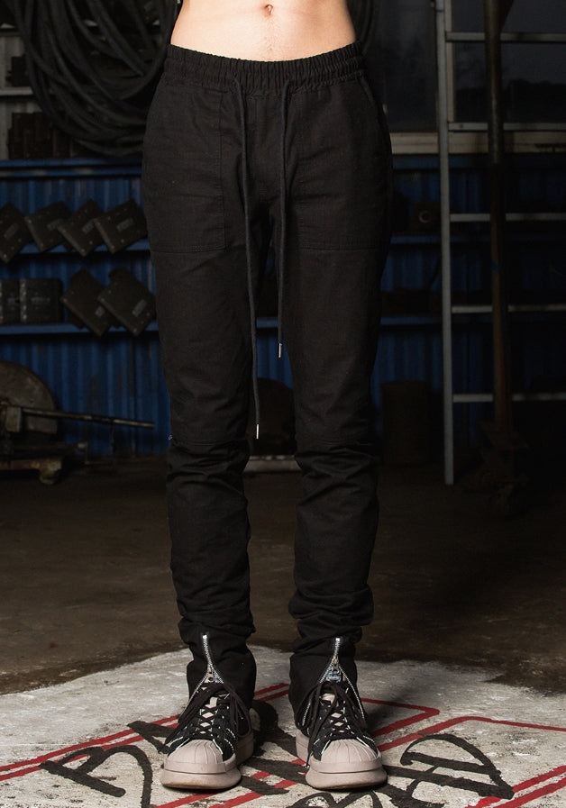 ベドインベド(BADINBAD) Drape washing pants_Black