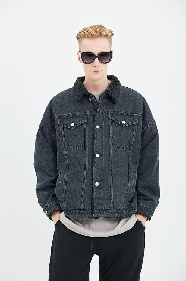 セイントペイン(SAINTPAIN)   SP BOA DENIM SHERPA JKT-BLACK