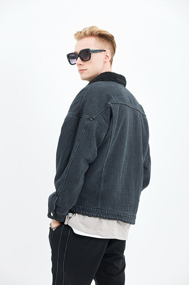 セイントペイン(SAINTPAIN)   SP BOA DENIM SHERPA JKT-BLACK