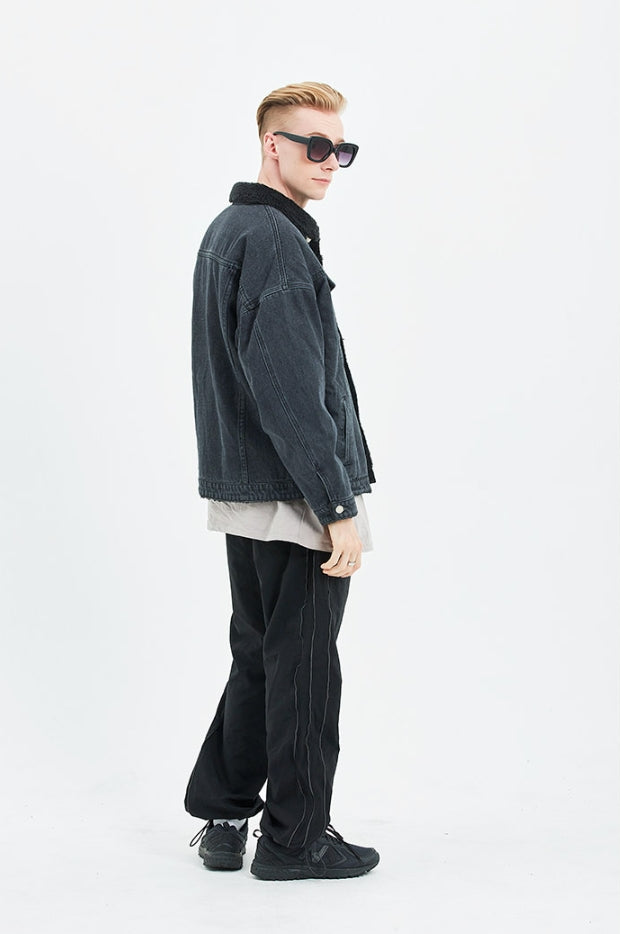 セイントペイン(SAINTPAIN)   SP BOA DENIM SHERPA JKT-BLACK