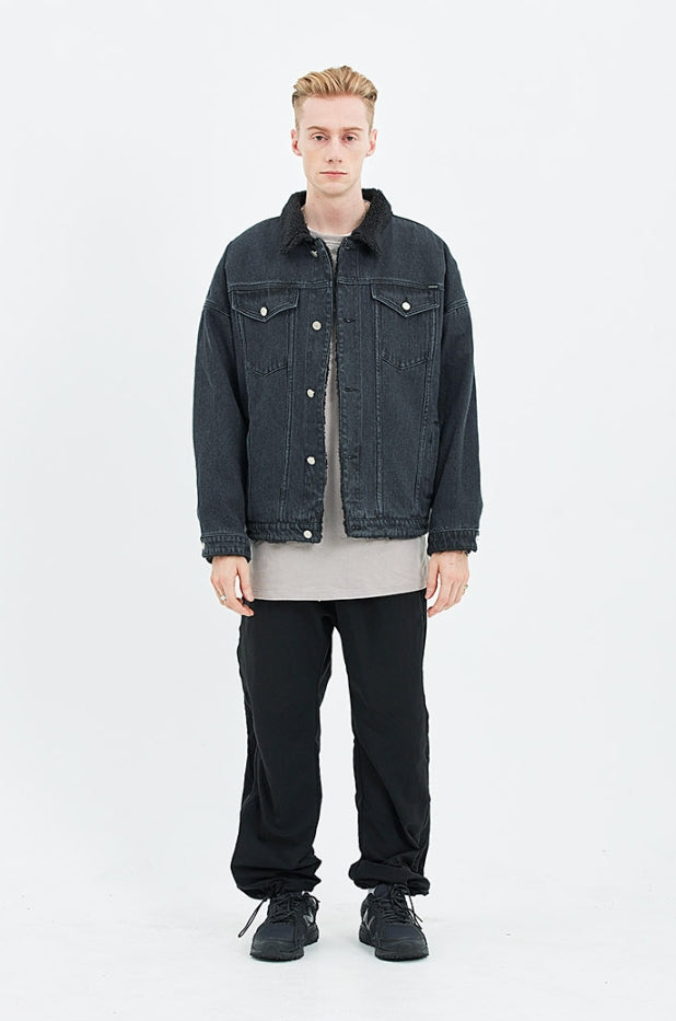 セイントペイン(SAINTPAIN)   SP BOA DENIM SHERPA JKT-BLACK
