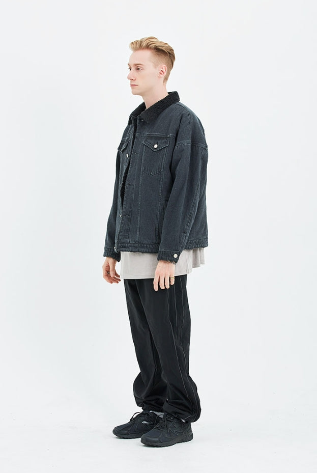 セイントペイン(SAINTPAIN)   SP BOA DENIM SHERPA JKT-BLACK