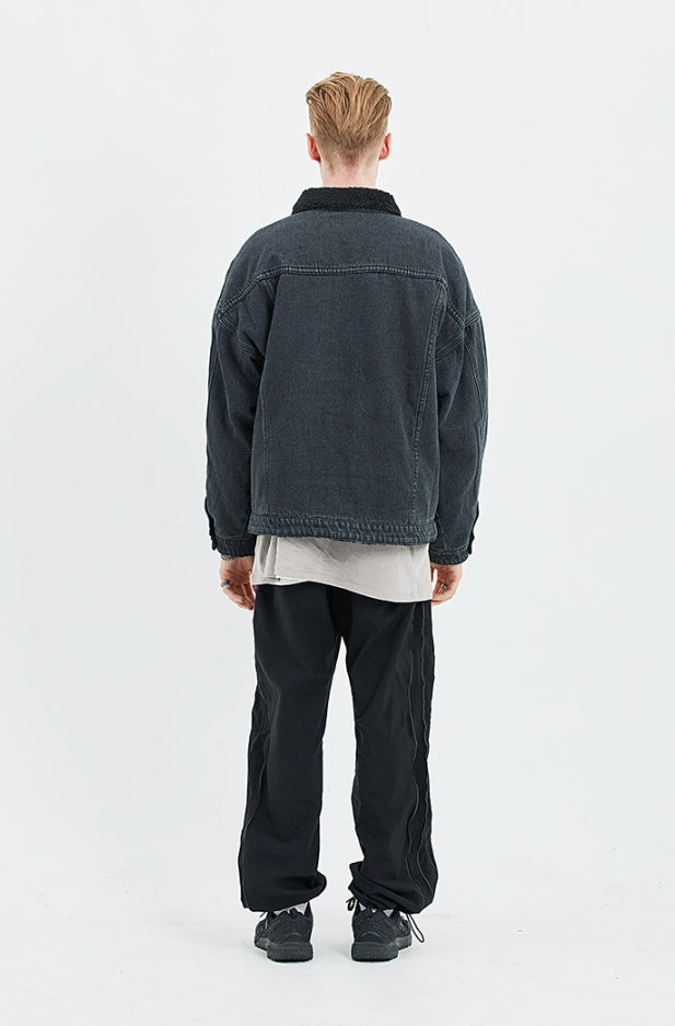 セイントペイン(SAINTPAIN)   SP BOA DENIM SHERPA JKT-BLACK