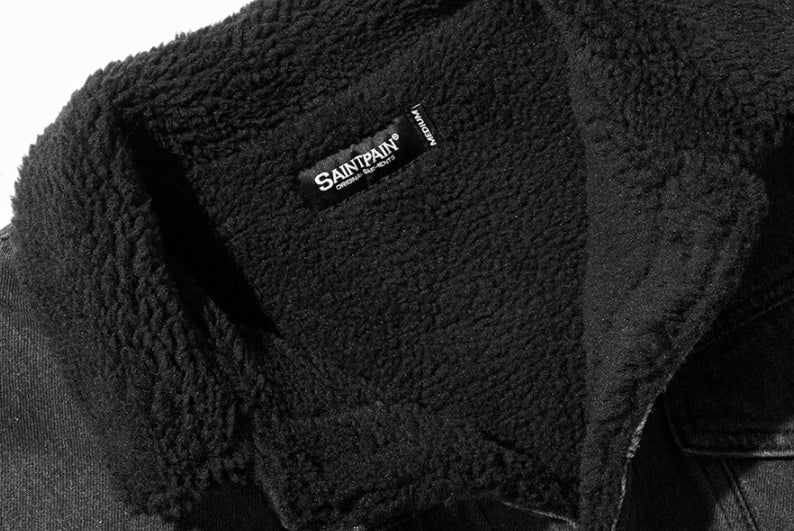 セイントペイン(SAINTPAIN)   SP BOA DENIM SHERPA JKT-BLACK
