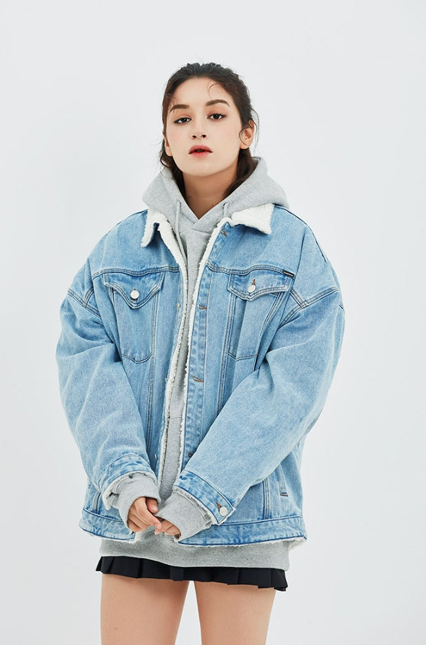 セイントペイン(SAINTPAIN)   SP BOA DENIM SHERPA JKT-BLUE