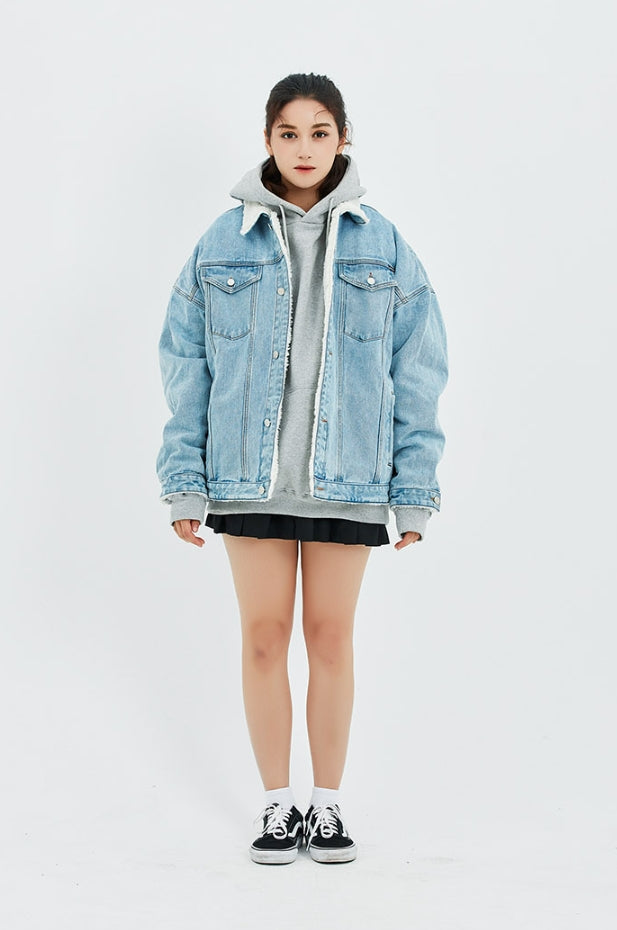 セイントペイン(SAINTPAIN)   SP BOA DENIM SHERPA JKT-BLUE