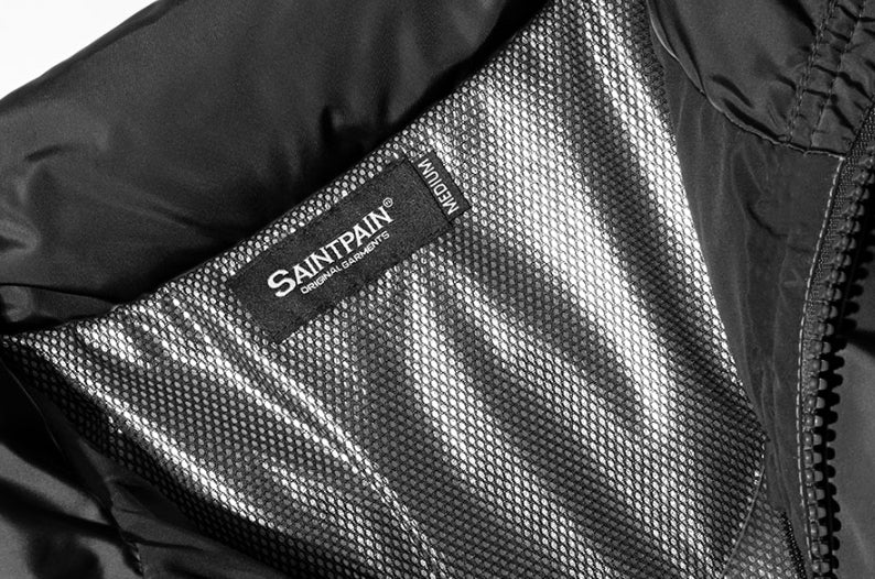 セイントペイン(SAINTPAIN)    SP SAINT LOGO DUCK DOWN PADDING-BLACK