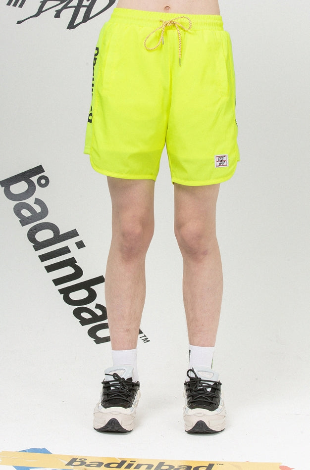 ベドインベド(BADINBAD) BIB Logo Banding Short_Lime