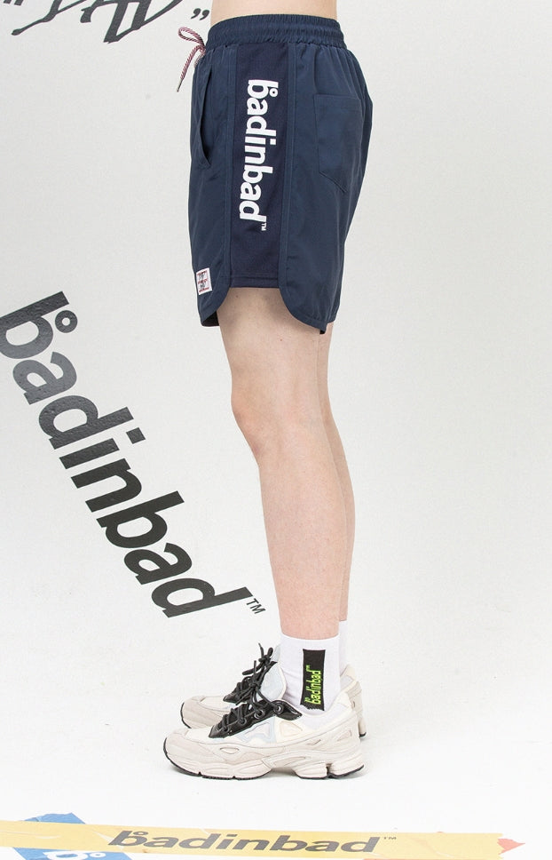 ベドインベド(BADINBAD) BIB Logo Banding Short_Navy