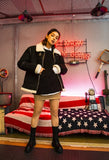 セイントペイン(SAINTPAIN)    SP TIDY FLEATHER SHEARLING JKT-BLACK