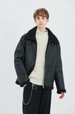 セイントペイン(SAINTPAIN)    SP TIDY FLEATHER SHEARLING JKT-BLACK
