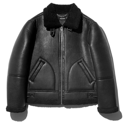 セイントペイン(SAINTPAIN)    SP TIDY FLEATHER SHEARLING JKT-BLACK