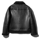 セイントペイン(SAINTPAIN)    SP TIDY FLEATHER SHEARLING JKT-BLACK
