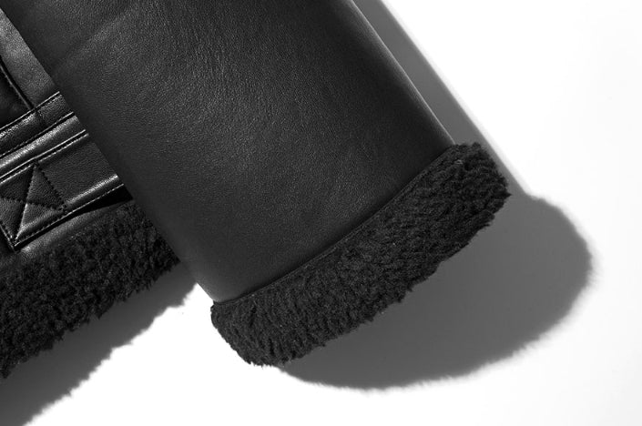 セイントペイン(SAINTPAIN)    SP TIDY FLEATHER SHEARLING JKT-BLACK