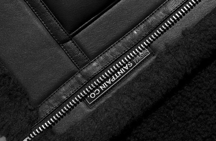 セイントペイン(SAINTPAIN)    SP TIDY FLEATHER SHEARLING JKT-BLACK