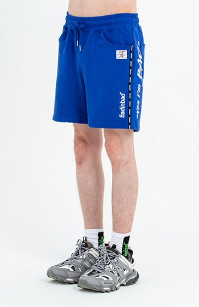ベドインベド(BADINBAD) DOUBLENESS Logo Shorts_Blue