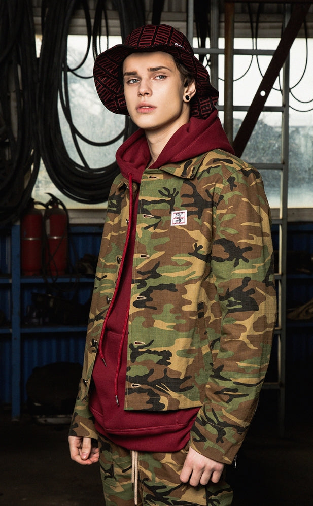 ベドインベド(BADINBAD) Tabs Logo Washing jacket_Camo