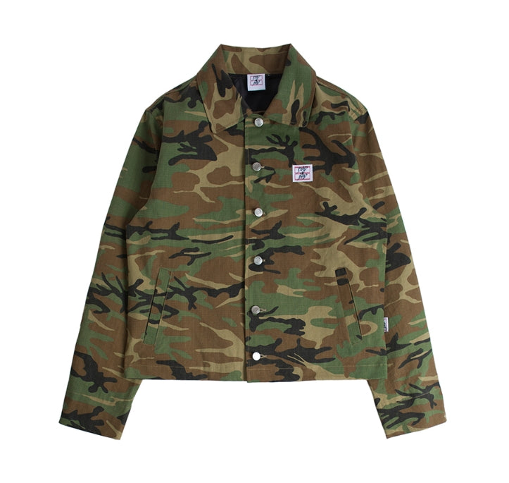 ベドインベド(BADINBAD) Tabs Logo Washing jacket_Camo