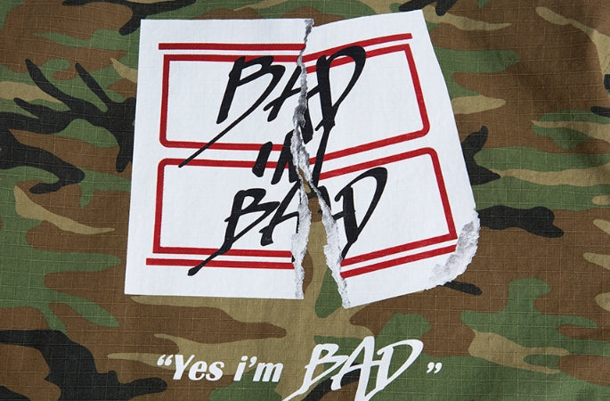 ベドインベド(BADINBAD) Tabs Logo Washing jacket_Camo