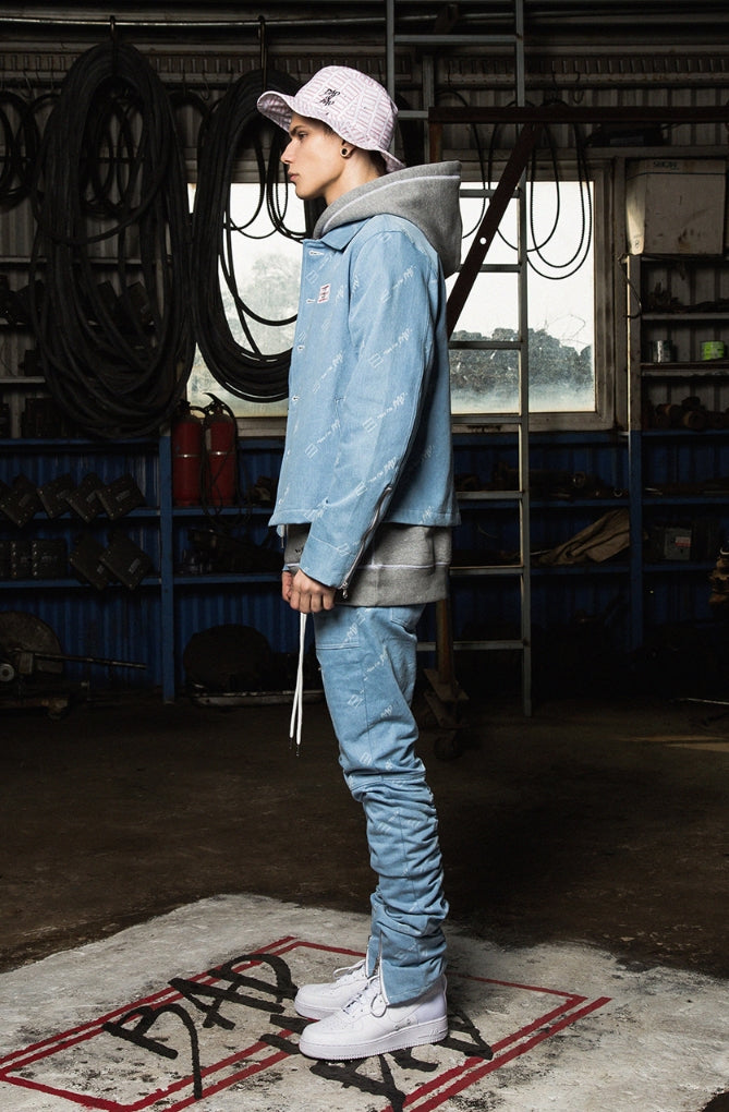 ベドインベド(BADINBAD) Tabs Logo Washing jacket_Blue