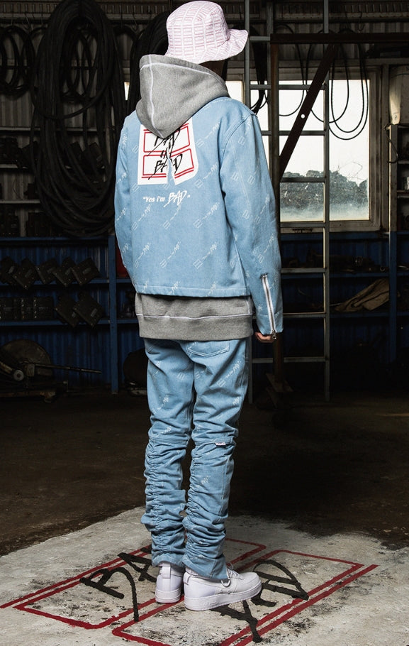 ベドインベド(BADINBAD) Tabs Logo Washing jacket_Blue