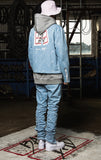 ベドインベド(BADINBAD) Tabs Logo Washing jacket_Blue