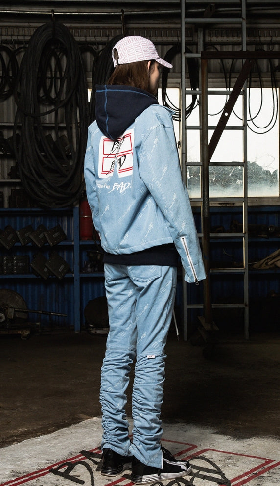 ベドインベド(BADINBAD) Tabs Logo Washing jacket_Blue