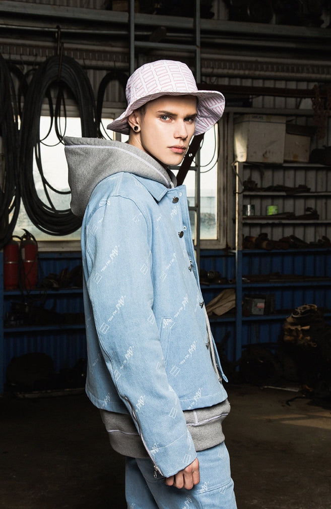 ベドインベド(BADINBAD) Tabs Logo Washing jacket_Blue